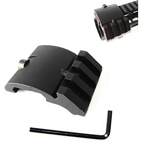 Ultra Low Profile 45 Degree Side Picatinny Rail, 20mm Offset Picatinny Rail Mount for Red Dot Scope Sight Flashlights