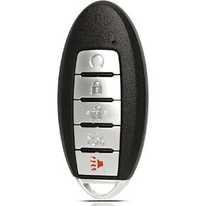 Key Fob Keyless Entry Fits for Nissan Altima Versa Sentra 2019-2023 Remote Control Push SART Key Replacement 5 Button FCC: KR5TXN4, PN# 285E3-6CA6A S180144803
