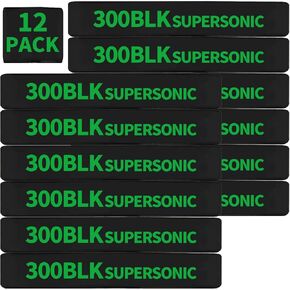 12 Pack Miaozhun 300 BLK Supersonic Magazine Marking Bands .300 Blackout Supersonic Magazine Caliber Identification