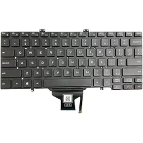 Zahara Keyboard with Backlit US Replacement for Dell Latitude 7400 3400 5400 7410 5401 5410 5411 RN86F 0RN86F NOT Fit for Latitude 7400 2-in-1 (Black)