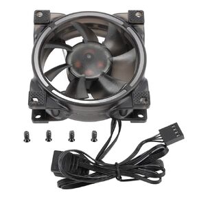 PWM PC Fans, 80mm ARGB Case Cooler Fan, PWM Silent Computer Fan with MFDB Hydraulic Bearing, 26.5CFM Case Fans, PWM Intelligent Temperature Control 800-2500RPM 7 Blades