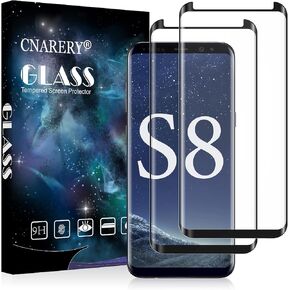2 Pack Screen Protector for Samsung Galaxy S9, 3D Curved Easy Installation Case-Friendly HD Tempered Glass for Samsung Galaxy S9