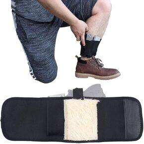 Neoprene Ankle Holster with Padding for Concealed Carry, Spare Magazine Pouch & Extra Elastic Secure Strap for Pistol Concealment for Women Men Fits for Small to Medium Frame Pistols and Revolver
