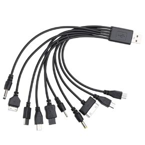 1 Piece 10 In 1 USB Multi Charger USB Cables Universal Charger, For Mobile Phones USB Cord 20CM/7.87in Universal USB,Universal Chargers for All Devices10 In 1 USB Cable For Smartphone Charger7.87in