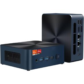 N7P Mini PC, AMD Ryzen 7 7840HS(up to 5.1GHz) 8C/16T, Mini Computer 16GB DDR5 RAM 512GB NVMe PCIE 4.0 SSD, Mini Desktop Computer 4K 60Hz Triple Screen Display WiFi6/BT5.2/Win11 Pro