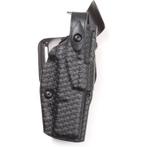 Safariland 6360 ALS/SLS Mid-Ride, Level 3 Retention Duty Holster, S&W M&P 9mm, 40 & M&P 2.0 .40, Mid-Ride, STX Basketweave Black, Right Hand