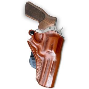 Premium Leather OWB Paddle Holster with Open Top Fits, Rugerr GP100 Match Champion 357 Mag 4.20’’ BBL, Right Hand Draw, Brown Color #1517#