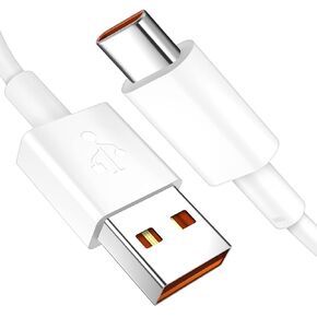 Jelanry USB C Cable USB Type C Cable, 120W 90W HyperCharge Turbo Charging, 6A Fast Charging for Xiaomi 14 13 Pad 5 12 Pro 12 12X 11T Pro 11 Lite 5G NE Redmi 10 Note 11 Pro 5G Note 11 11s, 3.3ft 1Pack