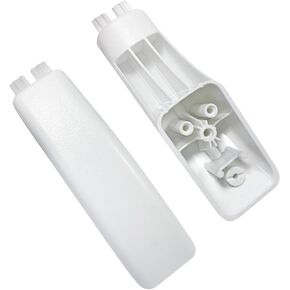 2Pcs WB07K10043 Range Oven Door Handle End Cap(White) Replacement Parts for GE Hotpoint Oven,Replaces WB07X10132,AP3140301,PS228368,EAP228368,WB07T10144