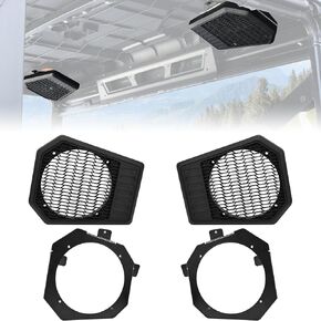 Rear Roof Speaker Pod Enclosure for Polaris Ranger XP 1000/Crew 19-20, Waterproof 6.5" Speaker Holders for Polaris Ranger XP 1000/Crew 2019-2020 Accessories(2PCS, Support 6.5" Speakers)