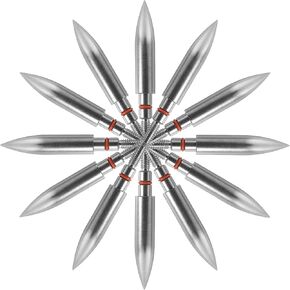 Stainless Steel Archery Field Points,Various Outside Diameter,150/175/200/250 Grains,Screw in Archery Field Tips(1 Dozen)