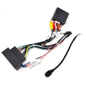 16PIN Car Radio Stereo Power Wiring Harness Cable Compatible for Jeep Cherokee Compass Renegade Grand Commander Black