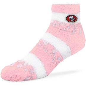 For Bare Feet NFL Cozy Soft Slipper Socks - Home Socks for Ultimate Comfort - Gameday Apparel - Luxuriously Plush and Cozy -