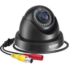 ZOSI 4 Pack 1080p 2MP HD-TVI Home Security Camera Outdoor Indoor 1920TVL, Weatherproof Surveillance CCTV Black Dome Camera, 80ft Night Vision, 24PCS LEDs, 90°View Angle
