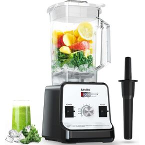 Aeitto Blender, Blenders for Kitchen with 1500-Watt Motor, 68 Oz Large Capacity, Countertop Professional Blenders for Ice Crush, Frozen Drinks, Black