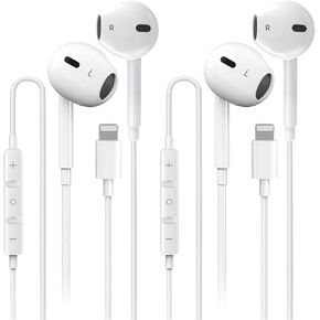 2 Pack-USB C Headphones for iPhone 15, Type C Earbuds Wired Earbuds with Microphone & Remote Control Noise Cancelling Earphones, Compatible with i-Phone 15 Pro Max, iPad Pro, Most USB C Jack Devices