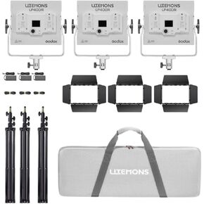 Godox Litemons LP400R 36W RGB LED 3-Light Panel Kit