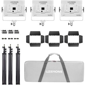 Godox Litemons LP600Bi 60W Bi-Color LED 3-Light Panel Kit