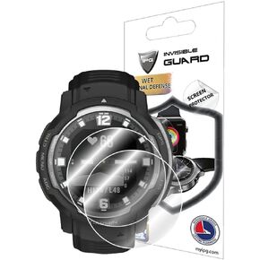 IPG for Garmin Instinct® Crossover - Solar Smartwatch Screen Protector (2 Units) Invisible Ultra HD Clear Film Anti Scratch Guard-Smooth/Self-Healing/Bubble -Free for Crossover