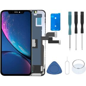 for iPhone 13 Pro Screen Replacement Kit, 6.1’’ 3D Touch LCD Display Digitizer Replacement Screen COF Full HD Assembly Stainless Steel Repair Kits + Waterproof+Screen Protector(Incell)