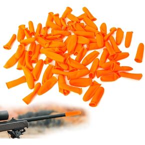 Aolamegs Rifle Muzzle Cover, Orange Flexible Latex Rifle Barrel Cover, Perfect Gun Maintenance Accessories for Keeping Your Rifle Barrel Clean and Dry
