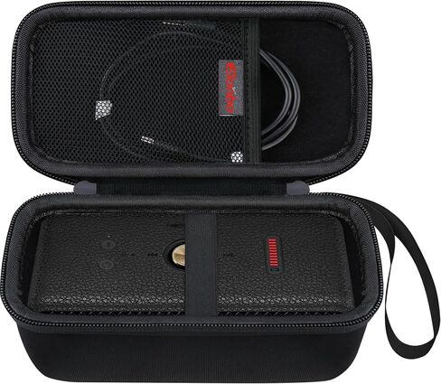 Elonbo Carrying Case ​for Marshall Emberton II/Emberton III Portable Bluetooth Speaker, Speaker Travel Bag Storage Holder, Mesh Pocket Fits Charger, Black+inside Black in Kuwait
