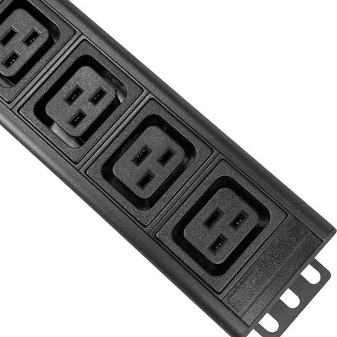 Metered-Breaker-Surge Protection PDU, 240V, L6-50P, 50A, 12000W, 4 C13 & 4 C19 Outlets, Rack Mount in Saudi Arabia