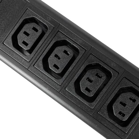 Metered-Breaker-Surge Protection PDU, 240V, L6-50P, 50A, 12000W, 4 C13 & 4 C19 Outlets, Rack Mount in Saudi Arabia