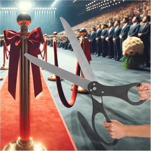 25" Black Grand Opening Scissors –Black Giant Scissors for Ribbon Cutting Ceremony 25 Inch Black Scissors Heavy Duty Scissors Giant Ribbon Cutting Scissors for Inauguration Ceremonies & Special Events in Kuwait