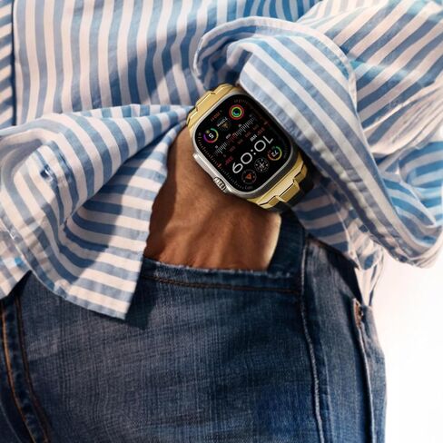 سوار رياضي مناسب لساعة Apple Watch Ultra 2/Ultra Bands 49 مم 46 مم 45 مم 44 مم 42 مم (السلسلة 3)، موصل عريض متين من الفولاذ المقاوم للصدأ 316L حزام سيليكون متين لـ iWatch Ultra 10 9 8 7 6 5 4 3 SE in Kuwait