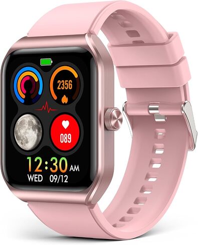 Smart Watch for Women, 1.91" HD Touch Screen Smartwatch with 100+ Sports, Blood Pressure, Heart Rate, Blood Oxygen, Sleep Monitor, IP68 Waterproof Fitness Tracker Compatible with Android iOS iPhone in Saudi Arabia