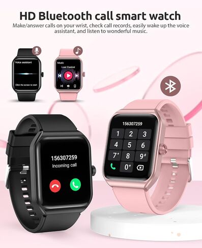 Smart Watch for Women, 1.91" HD Touch Screen Smartwatch with 100+ Sports, Blood Pressure, Heart Rate, Blood Oxygen, Sleep Monitor, IP68 Waterproof Fitness Tracker Compatible with Android iOS iPhone in Saudi Arabia