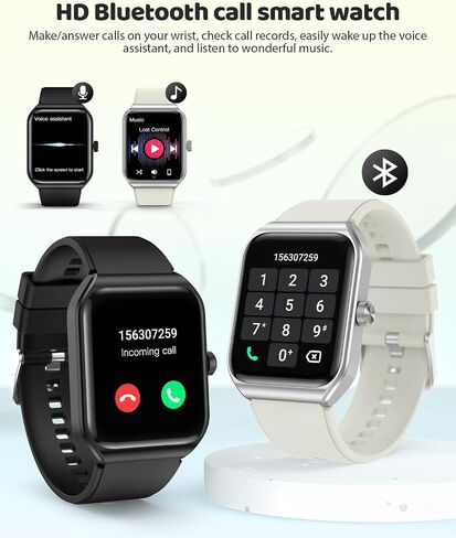 Smart Watch for Women, 1.91" HD Touch Screen Smartwatch with 100+ Sports, Blood Pressure, Heart Rate, Blood Oxygen, Sleep Monitor, IP68 Waterproof Fitness Tracker Compatible with Android iOS iPhone in Saudi Arabia