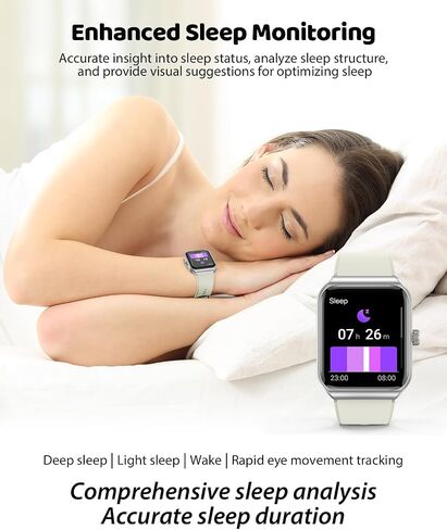 Smart Watch for Women, 1.91" HD Touch Screen Smartwatch with 100+ Sports, Blood Pressure, Heart Rate, Blood Oxygen, Sleep Monitor, IP68 Waterproof Fitness Tracker Compatible with Android iOS iPhone in Saudi Arabia