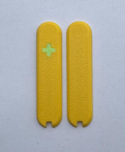 Replacement Covers For Victorinox Scales 58mm Plastic Handles With Tweezers And Toothpick Slots And Glowing Cross (Glowing Green) in Saudi Arabia