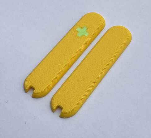 Replacement Covers For Victorinox Scales 58mm Plastic Handles With Tweezers And Toothpick Slots And Glowing Cross (Glowing Green) in Saudi Arabia