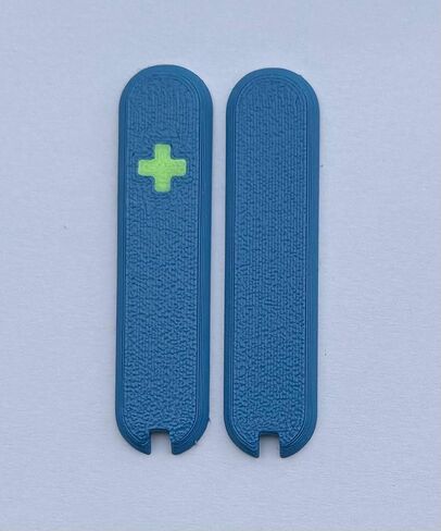 Replacement Covers For Victorinox Scales 58mm Plastic Handles With Tweezers And Toothpick Slots And Glowing Cross (Glowing Green) in Saudi Arabia