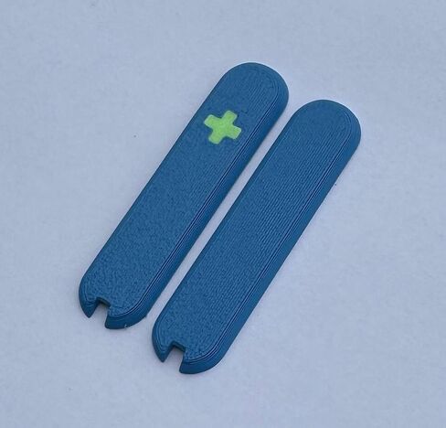 Replacement Covers For Victorinox Scales 58mm Plastic Handles With Tweezers And Toothpick Slots And Glowing Cross (Glowing Green) in Saudi Arabia