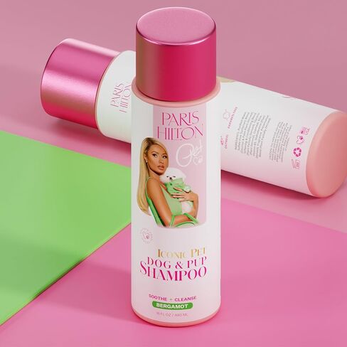 شامبو باريس هيلتون للكلاب - شامبو الحيوانات الأليفة المعطر بالبازلاء والفانيليا للكلاب والجراء، الشوفان المغذي والصبار، 480 مل - العناية الفاخرة للكلاب من جميع السلالات in Kuwait