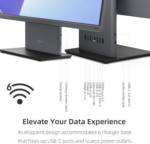 كمبيوتر سطح المكتب Lenovo ThinkCentre Neo 50a الكل في واحد، شاشة 27 بوصة FHD 100 هرتز، Intel Core i7-13620H، ذاكرة الوصول العشوائي DDR5 سعة 32 جيجابايت، SSD 1 تيرابايت، كاميرا ويب، HDMI، النوع C، Wi-Fi 6، لوحة مفاتيح وماوس سلكية، Windows 11 برو in Saudi Arabia