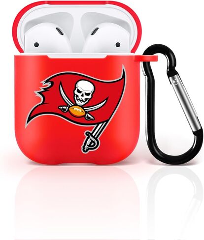 fit Broncos for AirPods 1/2 Case Cover, Designed for AirPods 1/2 Case,[Three-Layer Upgraded Protection] Soft Skin Friendly Liquid Silicone Case Cover Accessories with Keychain in Saudi Arabia