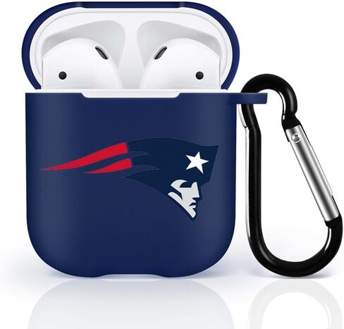 fit Broncos for AirPods 1/2 Case Cover, Designed for AirPods 1/2 Case,[Three-Layer Upgraded Protection] Soft Skin Friendly Liquid Silicone Case Cover Accessories with Keychain in Saudi Arabia