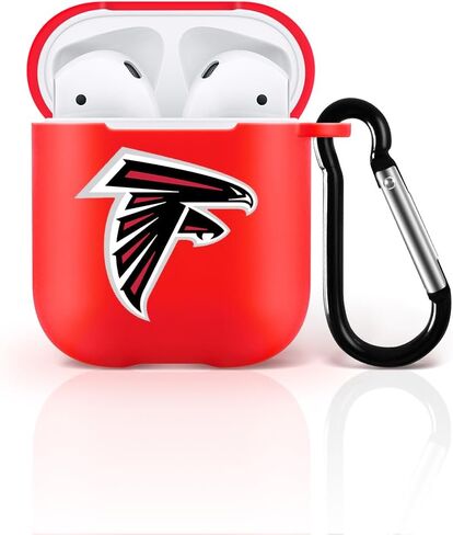 fit Broncos for AirPods 1/2 Case Cover, Designed for AirPods 1/2 Case,[Three-Layer Upgraded Protection] Soft Skin Friendly Liquid Silicone Case Cover Accessories with Keychain in Saudi Arabia