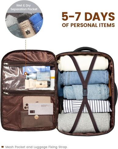 LOVEVOOK Travel Backpack for Women, 40L Large Carry On Backpack Flight Approved, Waterproof Personal Item Travel Bag Fits 17.3'' Laptop,TSA Backpack Suitcase with 3 Packing Cubes in Saudi Arabia