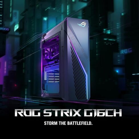 ASUS ROG Strix i7 RTX 4060 Ultimate Gaming Desktop, Intel i7-13700F (Beats Intel i9-12900K), NVIDIA GeForce RTX 4060, 64GB RAM, 4TB SSD, Wi-Fi 6, RJ-45, DisplayPort, Wired KB & Mouse, W11P, Black in Saudi Arabia