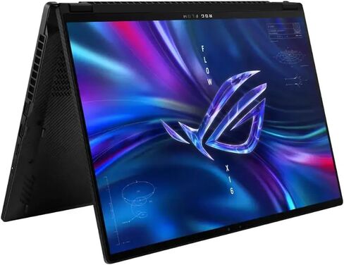 كمبيوتر محمول ASUS ROG Flow X16 2 في 1 شاشة لمس 16.0 بوصة WQXGA (Intel i9-13900H، 32 جيجابايت DDR5، 8 تيرابايت PCIe SSD، RGB KB، Thunderbolt 4، WiFi 6E، كاميرا ويب، بلوتوث 5.3، Win 11 Home) مع DKZ USB موسع المنفذ in Saudi Arabia