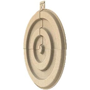 BIRCHWOOD CASEY 3D Bulls Eye Targets | Lightweight Round Shooting Training Targets with Mounting Tab | Pack of 3