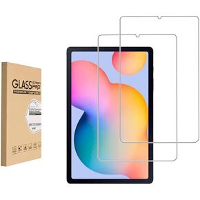 (2 Pack) Screen Protector for Samsung Galaxy tab S6 lite 10.4 Inch 2024/2022/2020(SM-P620/P625/P613/P619/P615/P610) Tempered Glass，9H Hardness Anti Scratch，Bubble Free，Case Friendly Easy Installation