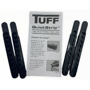TUFF Quick Strips - Set of 4- Flexible 10 Rounds Each QuickStrip- Fits 22Magnum or .17HMR .Speed up Your Revolver Reload. Compact Way to Carry Extra Rounds