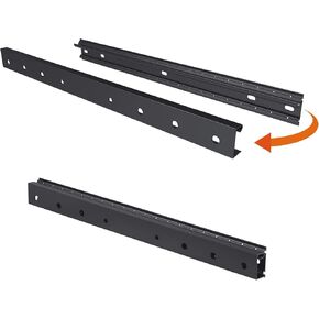 Link2Home Fixed TV Wall Mount up to 57 inch, Mount Directly on Sheetrock or Plasterboard Walls, No Studs Required, Up to 88 lbs. VESA 100/400, fits LED, LCD, OLED, Flat and Curved TVs, Black Aluminum